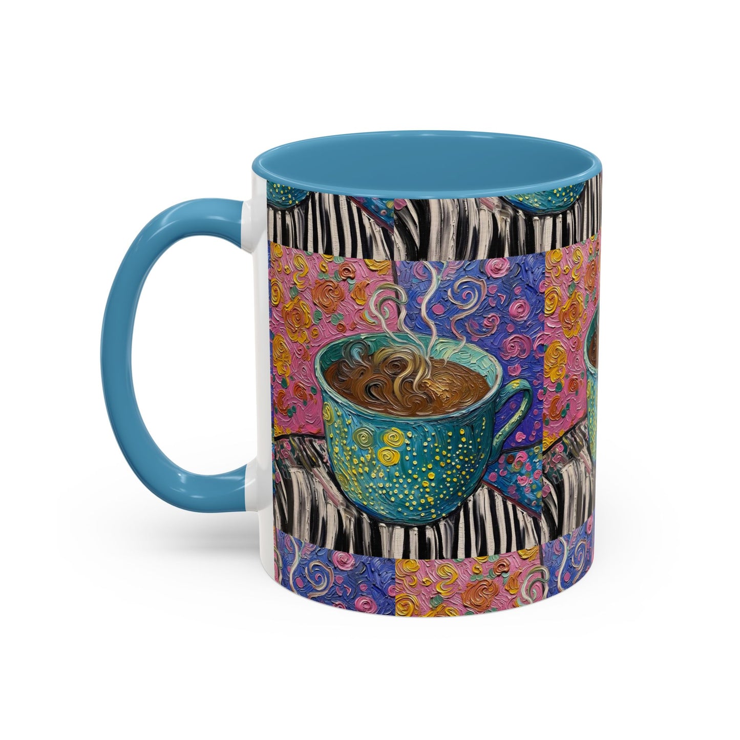 Whimsical Coffee Cup Mug | Accent Coffee Mug 11oz 15oz