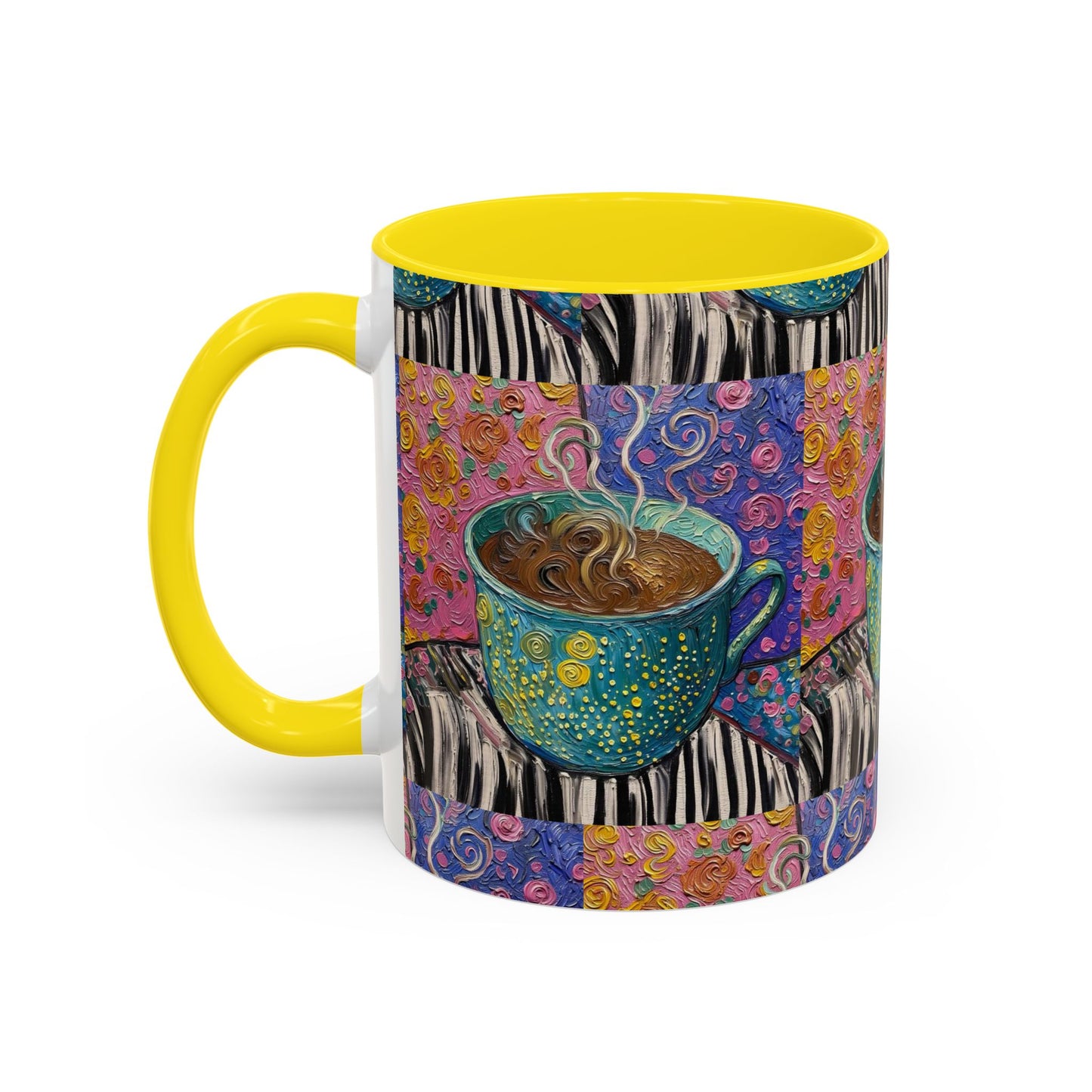 Whimsical Coffee Cup Mug | Accent Coffee Mug 11oz 15oz