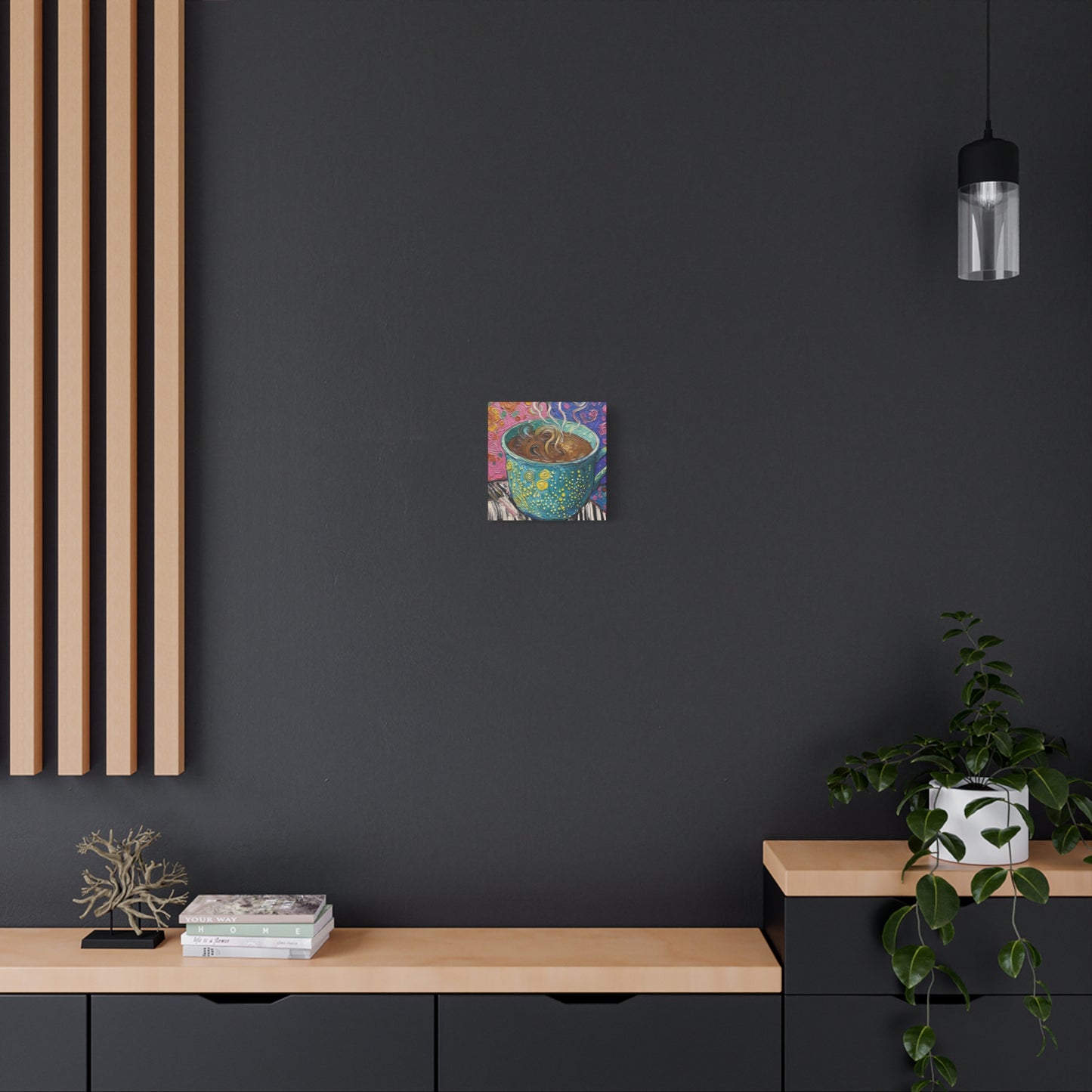 Whimsical Coffee Cup Matte Canvas