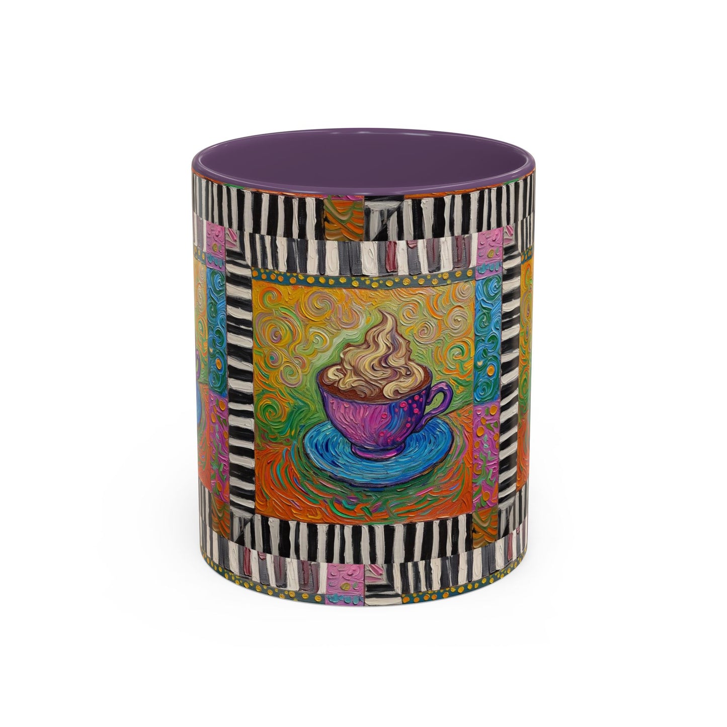 Whimsical Coffee Cup Art mug | Accent Coffee Mug
