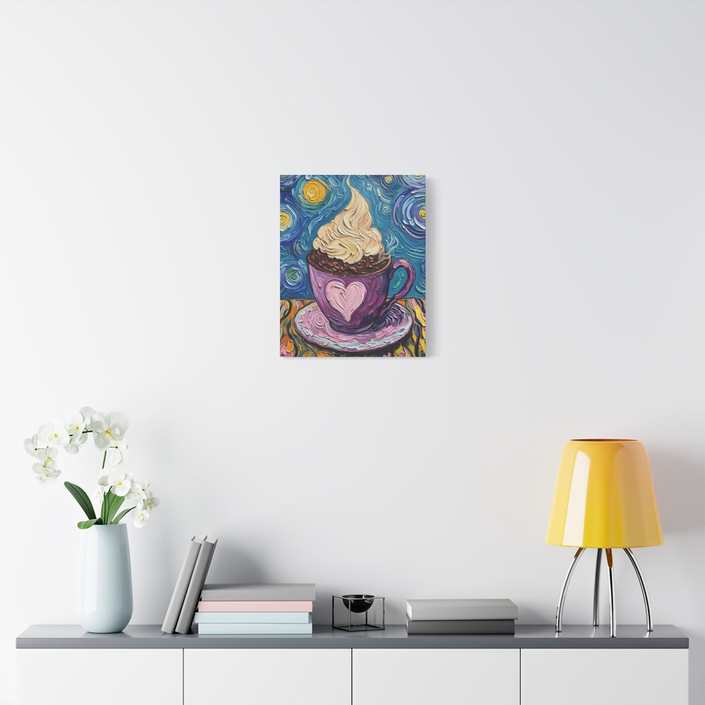 Whipped Hot Chocolate Cup Matte Canvas