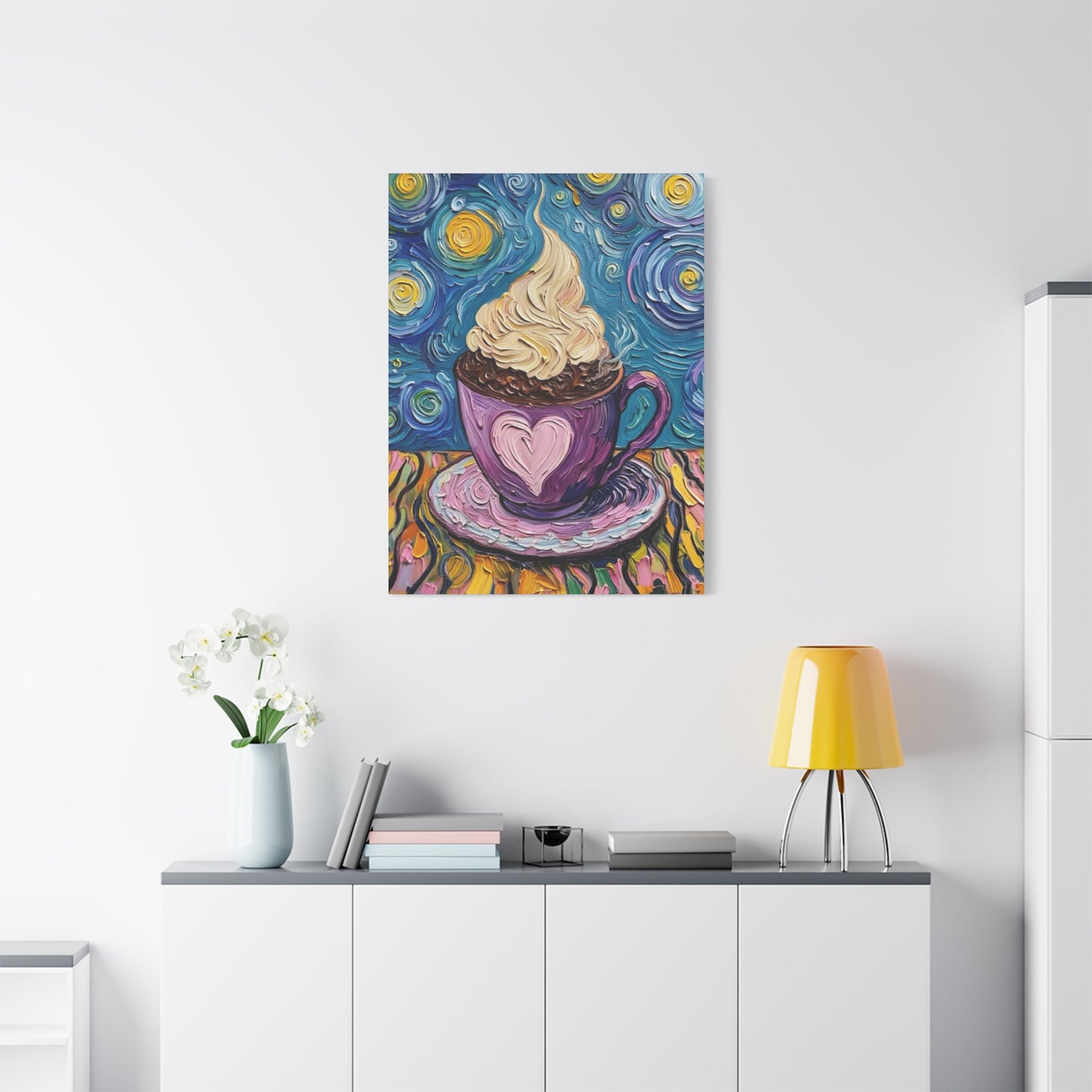 Whipped Hot Chocolate Cup Matte Canvas