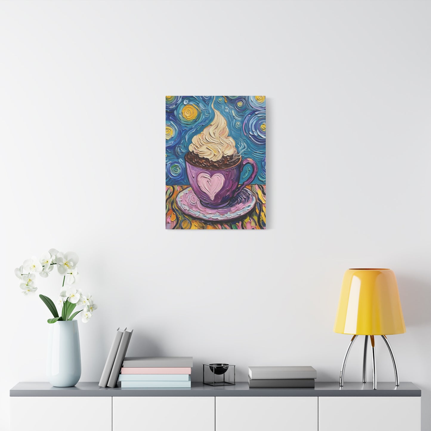 Whipped Hot Chocolate Cup Matte Canvas