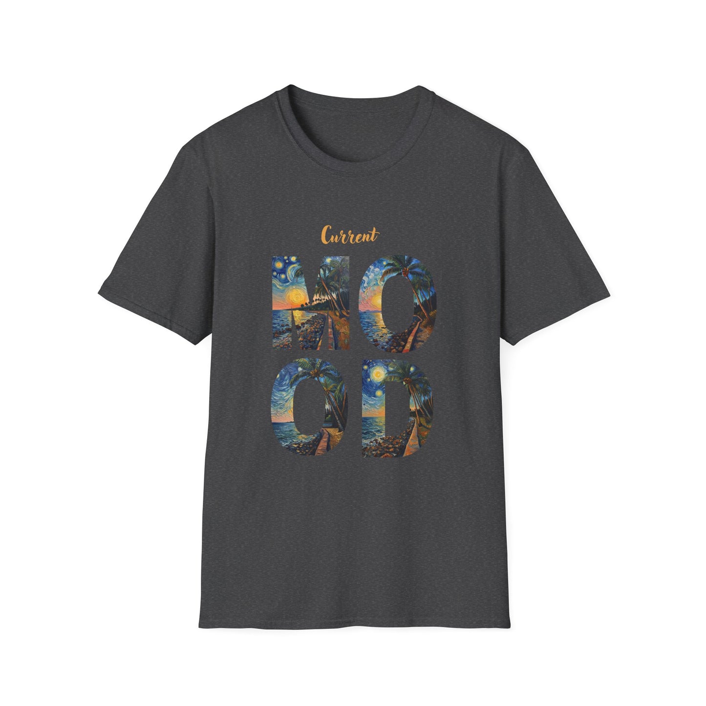 Hawaiian Graphic T-Shirt — 'Current Mood' Art Print