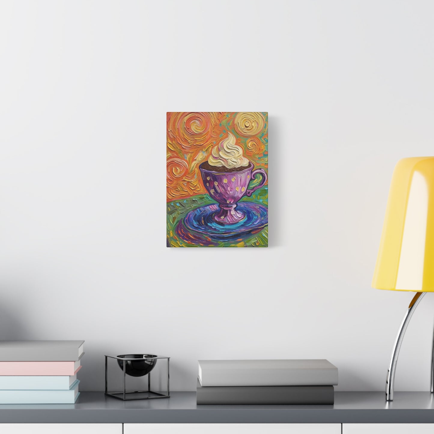 Whipped Hot Chocolate Cup Matte Canvas