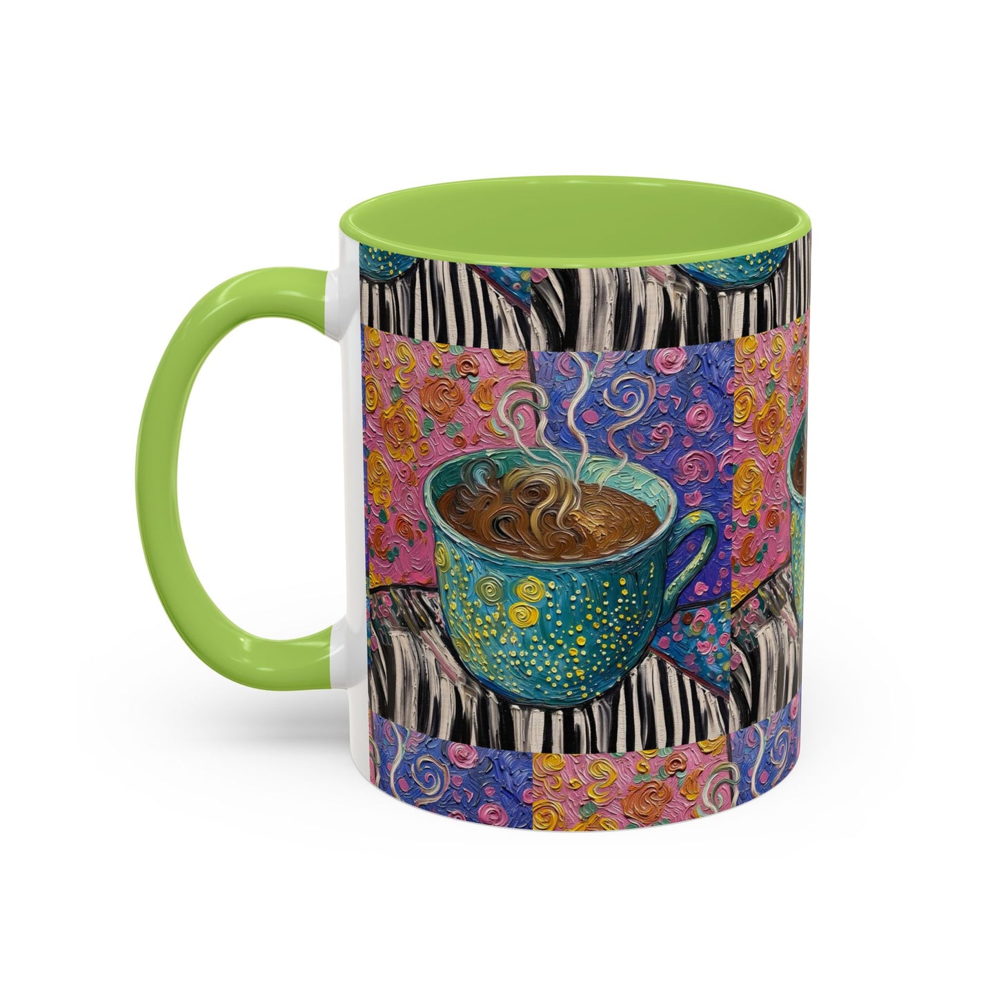 Whimsical Coffee Cup Mug | Accent Coffee Mug 11oz 15oz