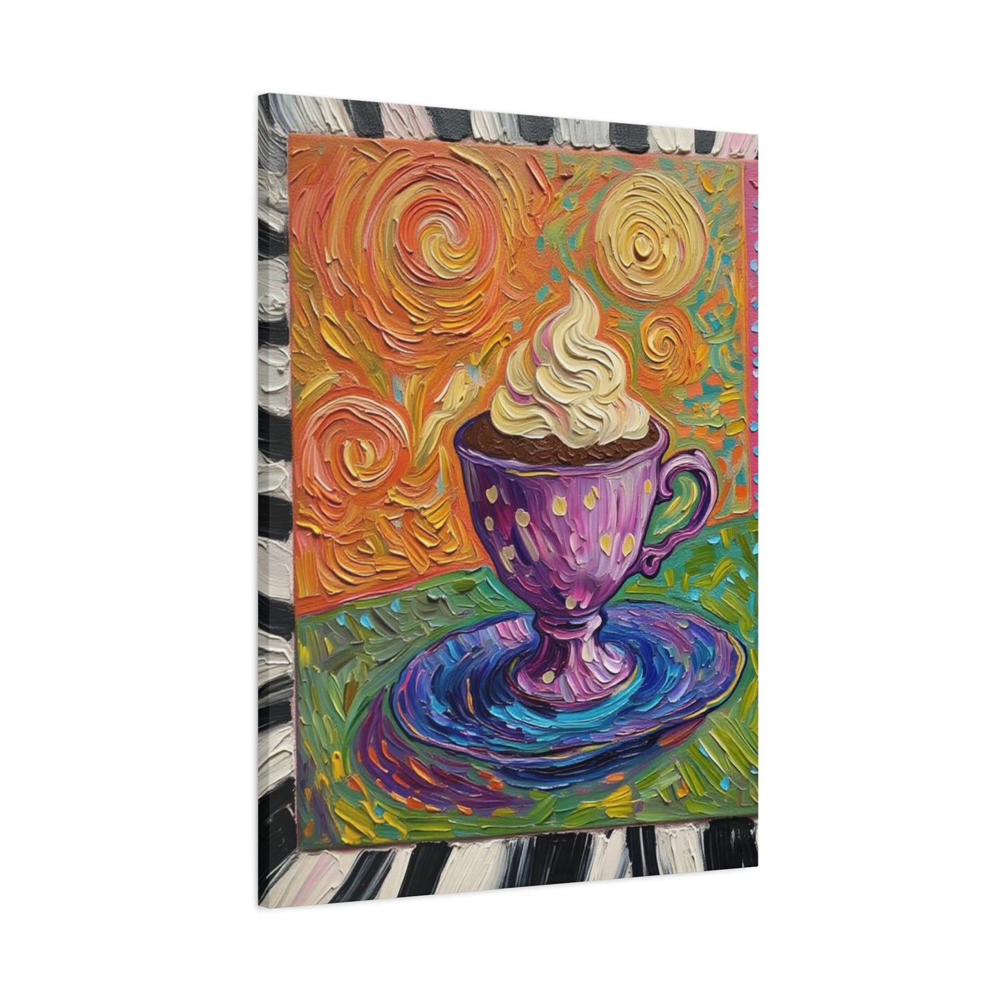 Whipped Hot Chocolate Cup Matte Canvas