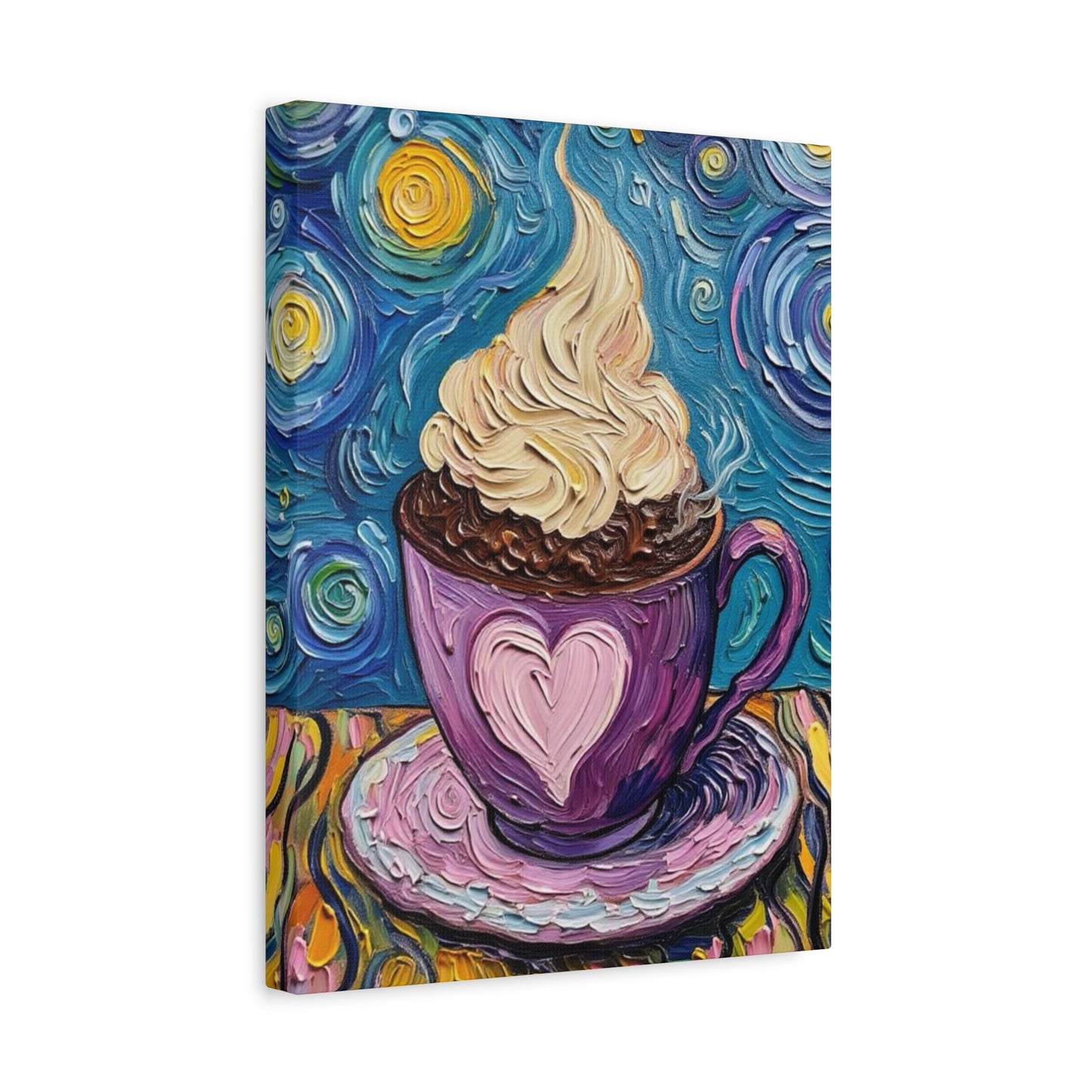 Whipped Hot Chocolate Cup Matte Canvas