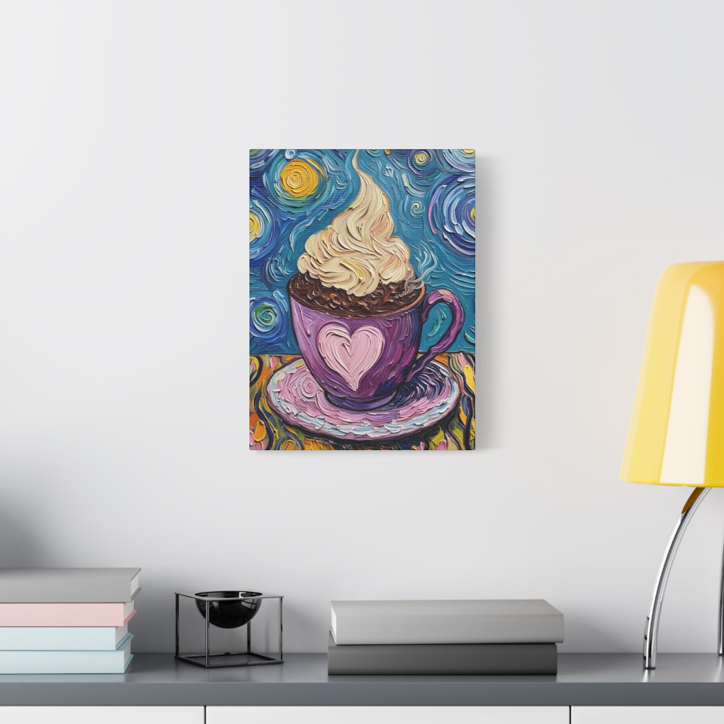 Whipped Hot Chocolate Cup Matte Canvas