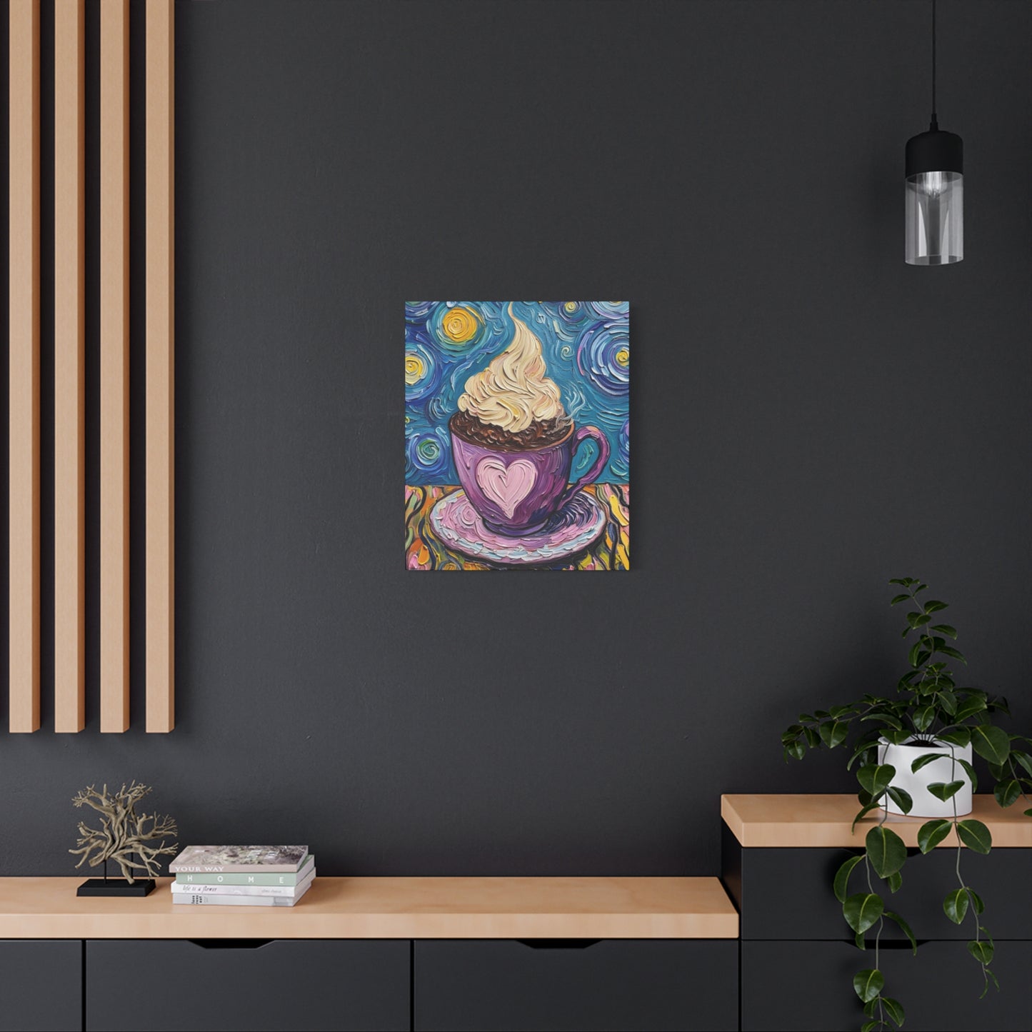 Whipped Hot Chocolate Cup Matte Canvas