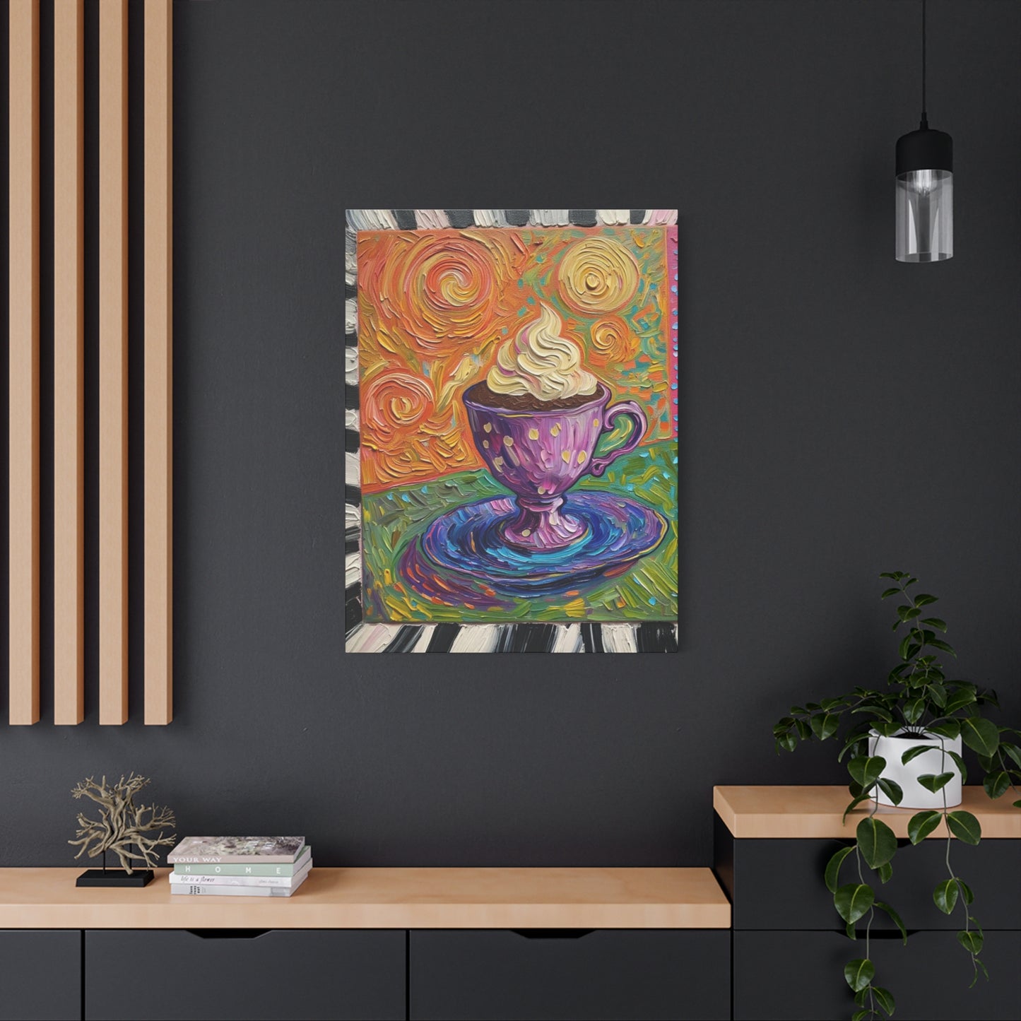 Whipped Hot Chocolate Cup Matte Canvas
