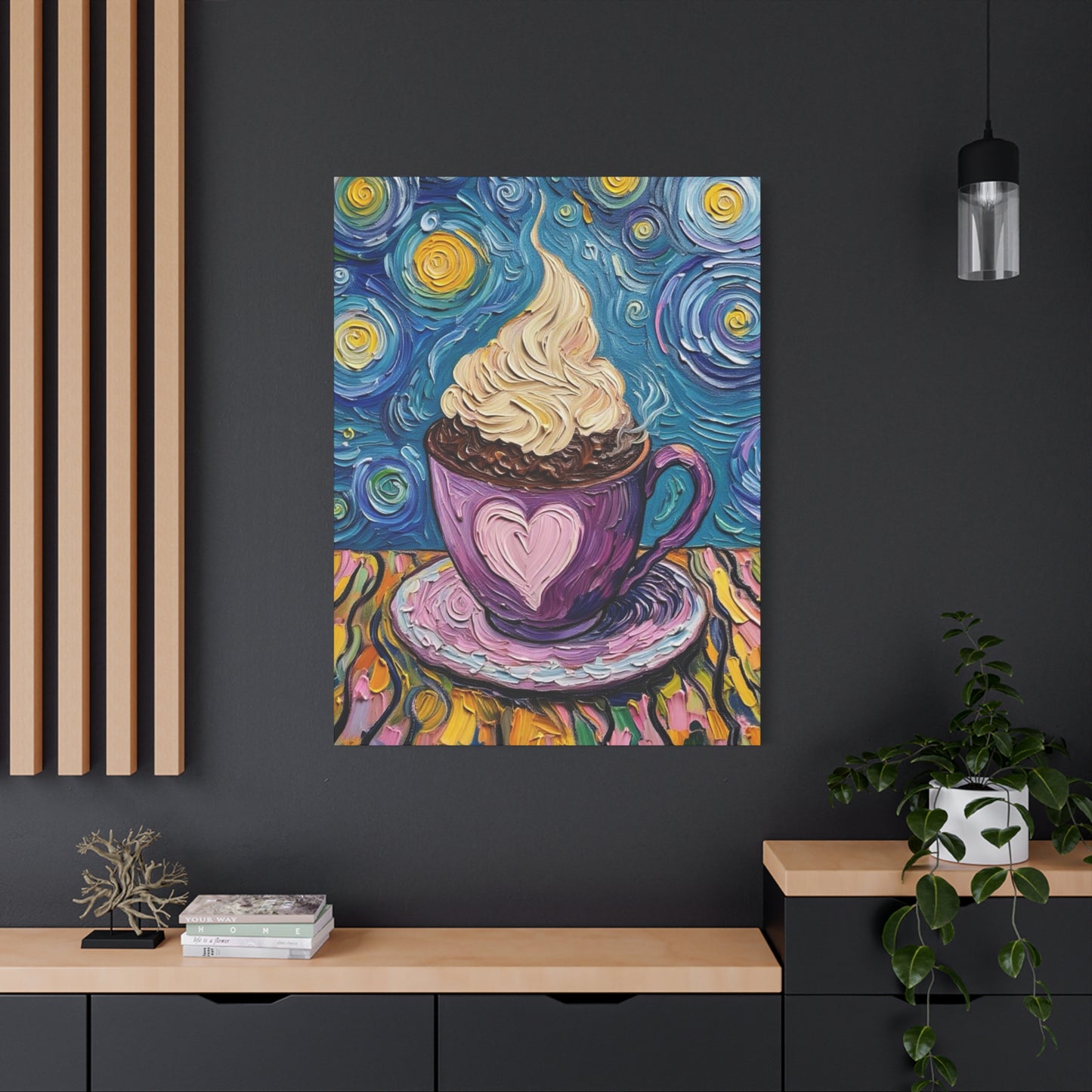 Whipped Hot Chocolate Cup Matte Canvas