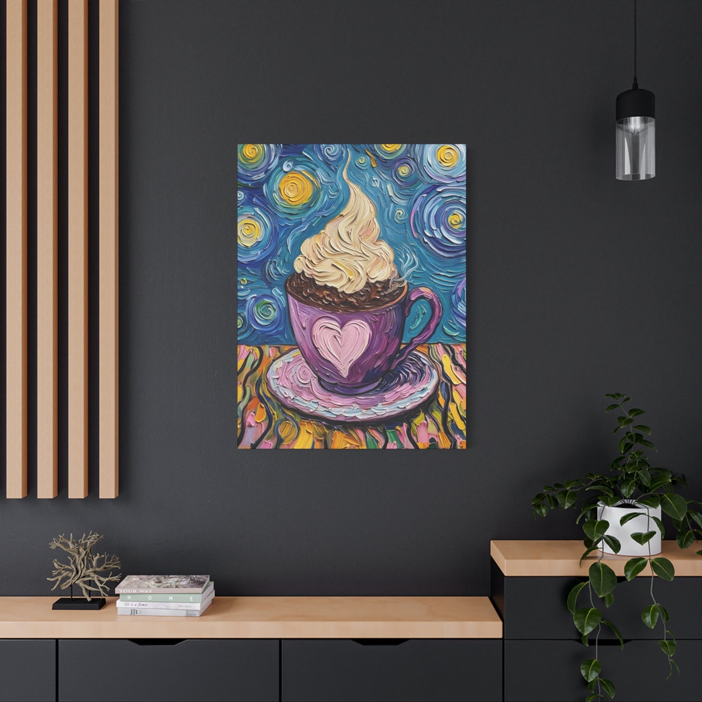 Whipped Hot Chocolate Cup Matte Canvas