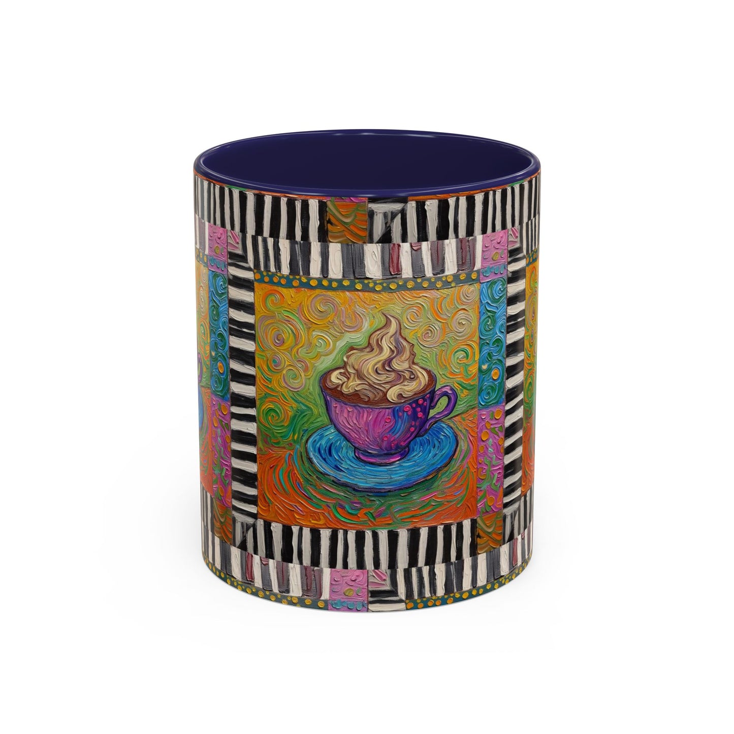 Whimsical Coffee Cup Art mug | Accent Coffee Mug