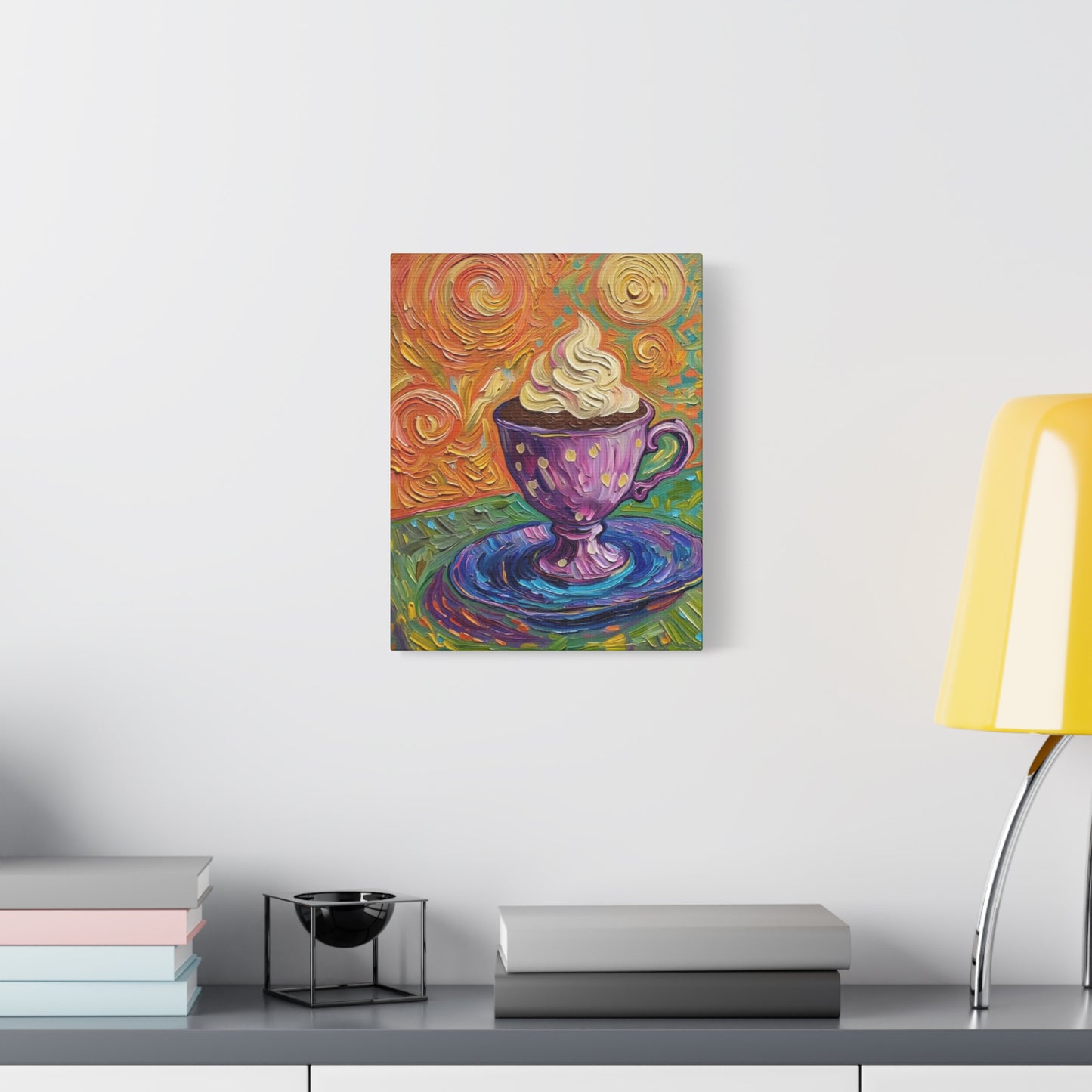 Whipped Hot Chocolate Cup Matte Canvas