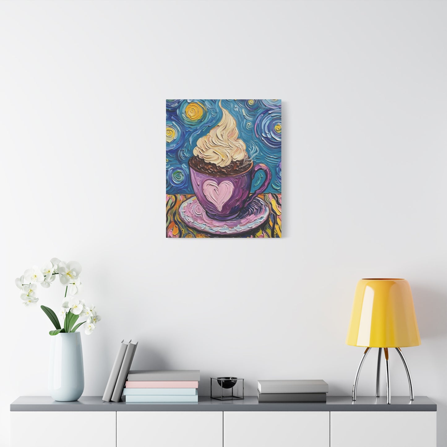 Whipped Hot Chocolate Cup Matte Canvas