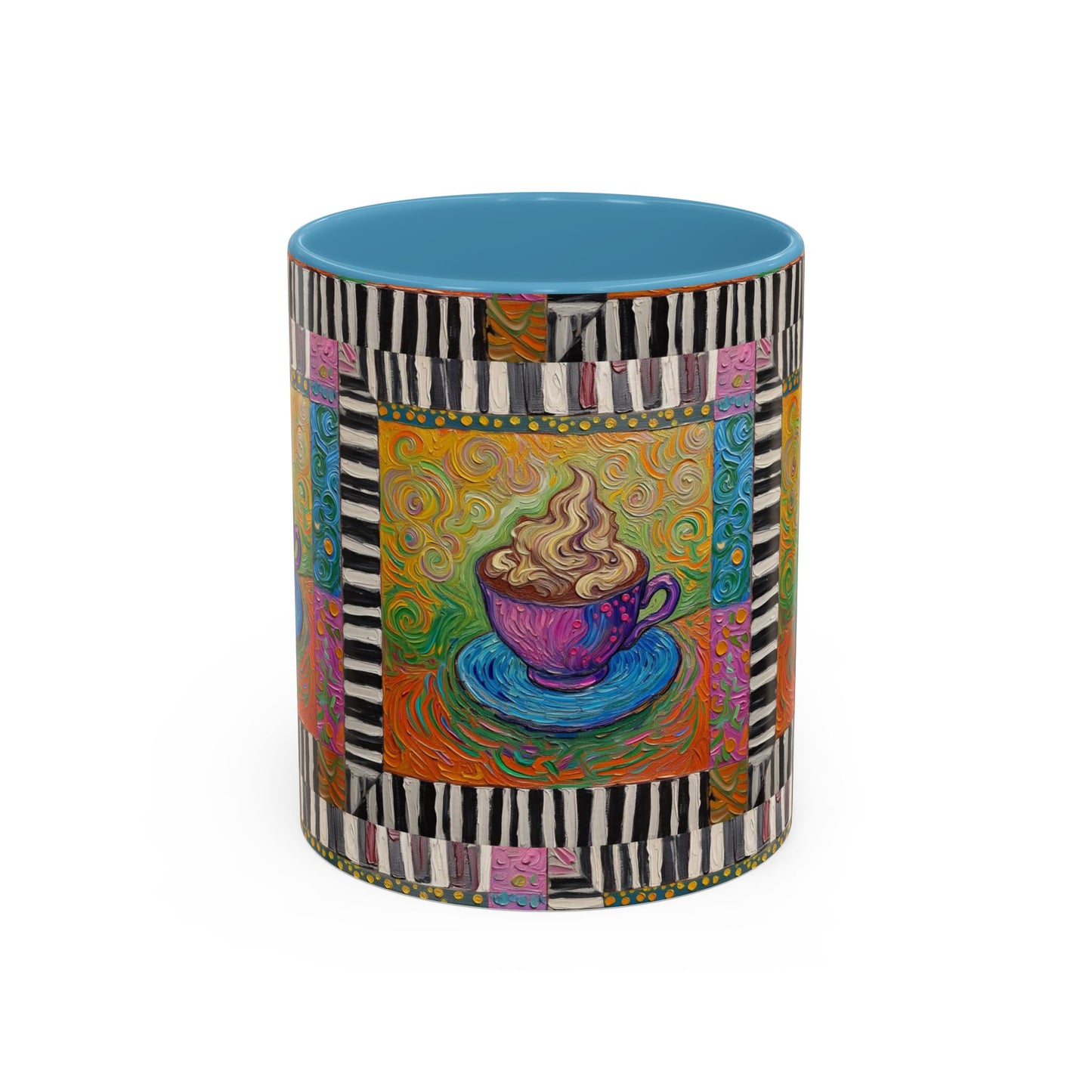 Whimsical Coffee Cup Art mug | Accent Coffee Mug