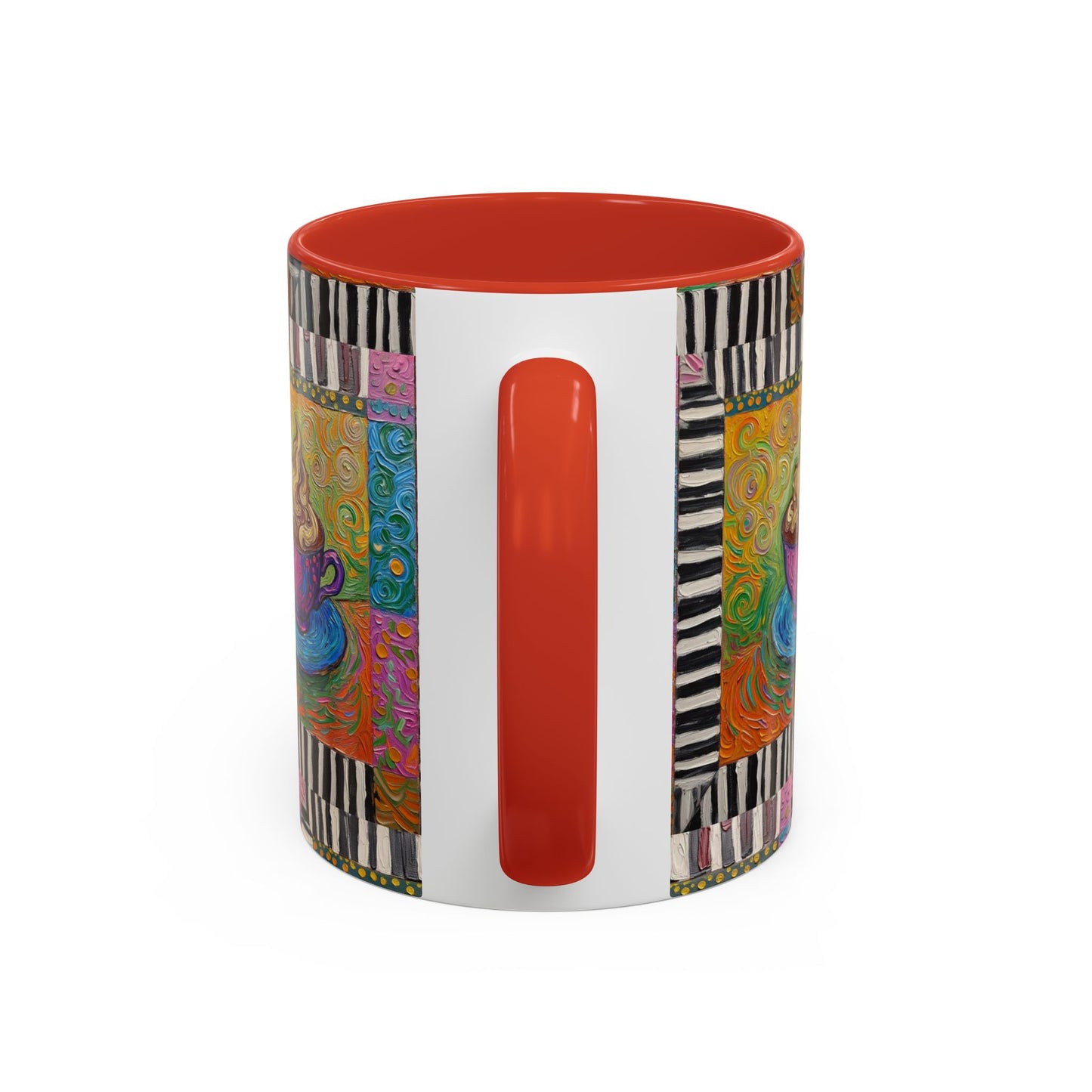 Whimsical Coffee Cup Art mug | Accent Coffee Mug