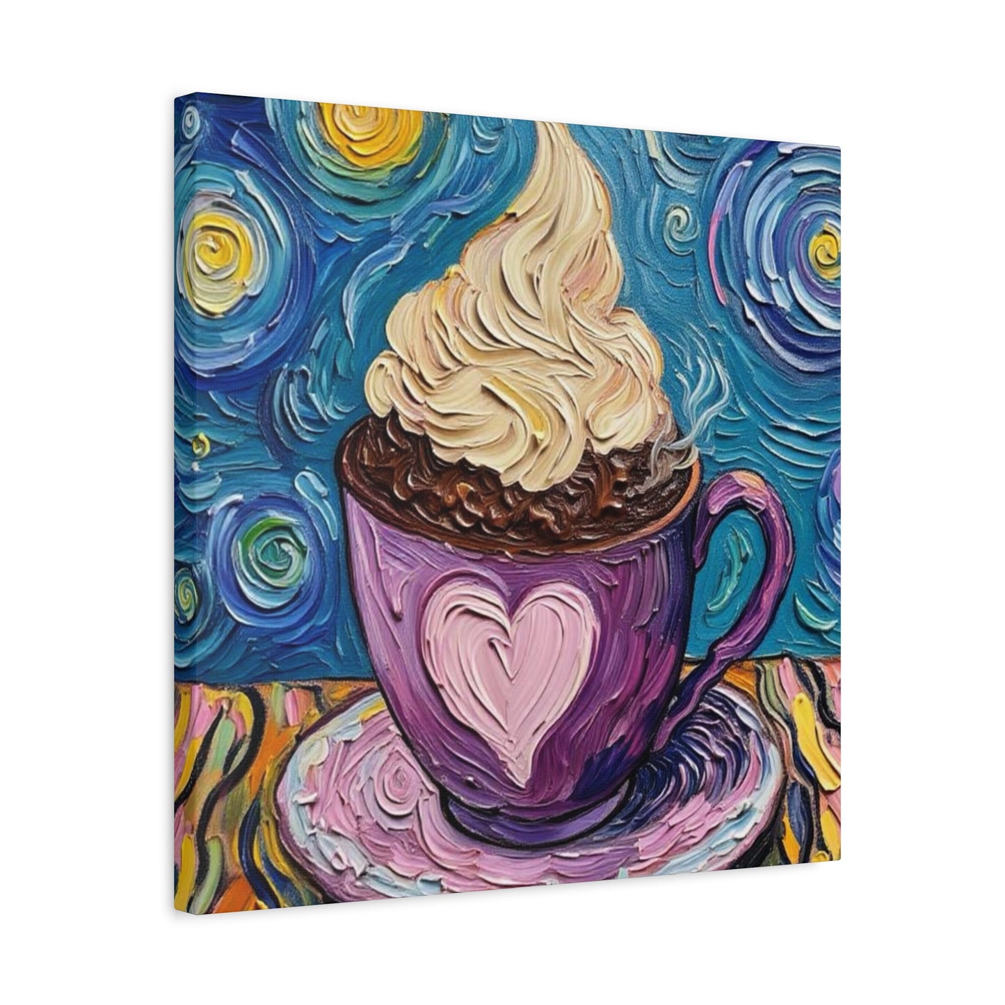 Whipped Hot Chocolate Cup Matte Canvas
