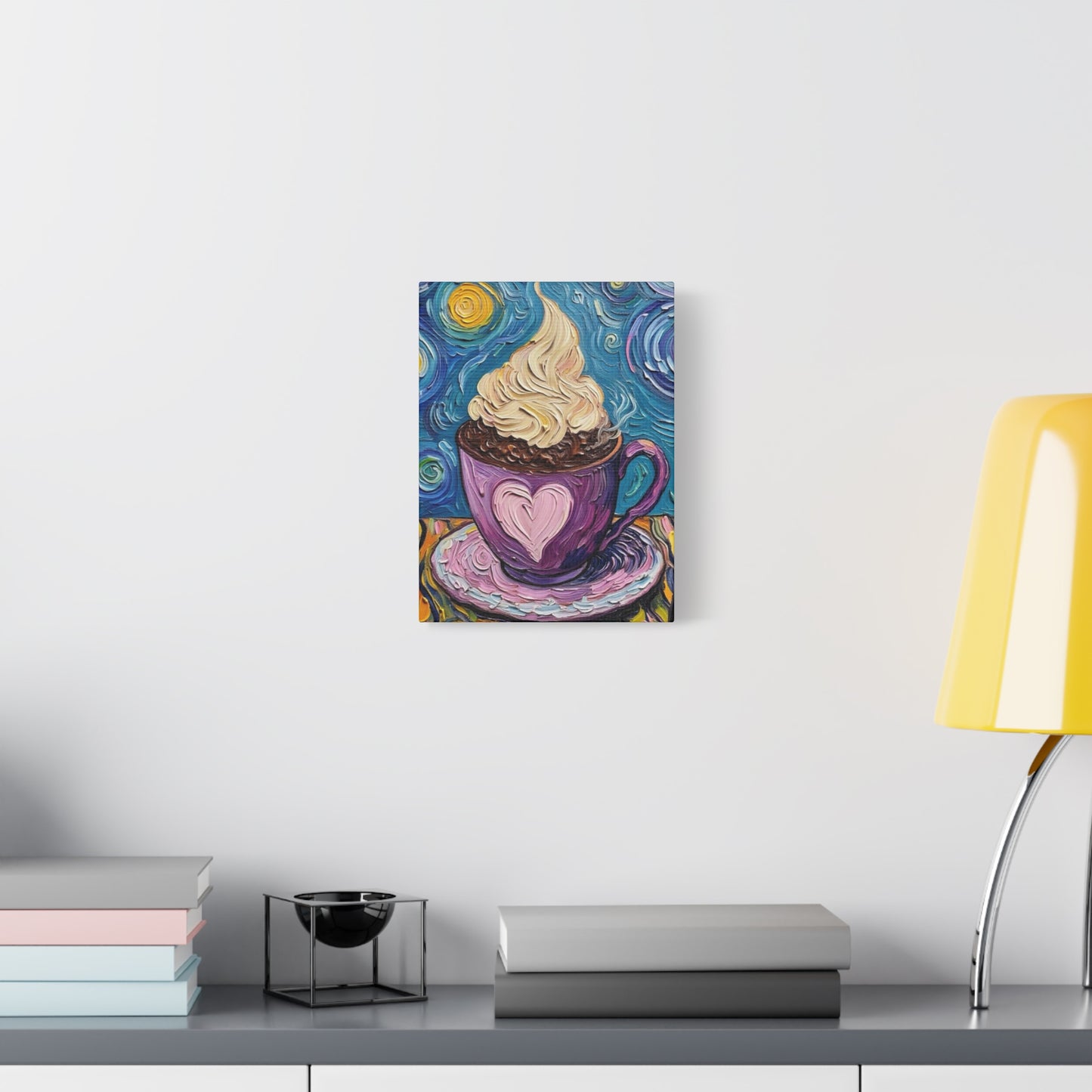 Whipped Hot Chocolate Cup Matte Canvas