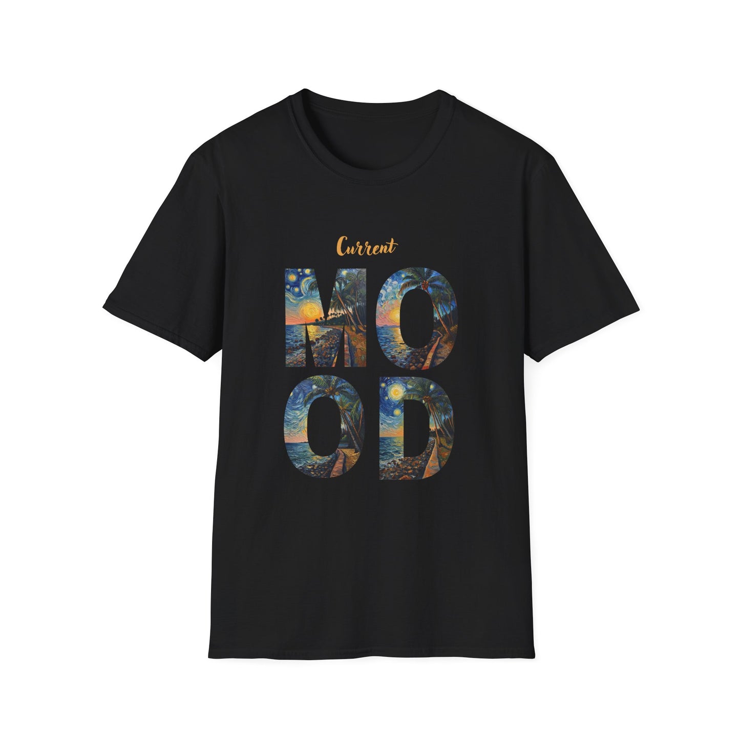 Hawaiian Graphic T-Shirt — 'Current Mood' Art Print