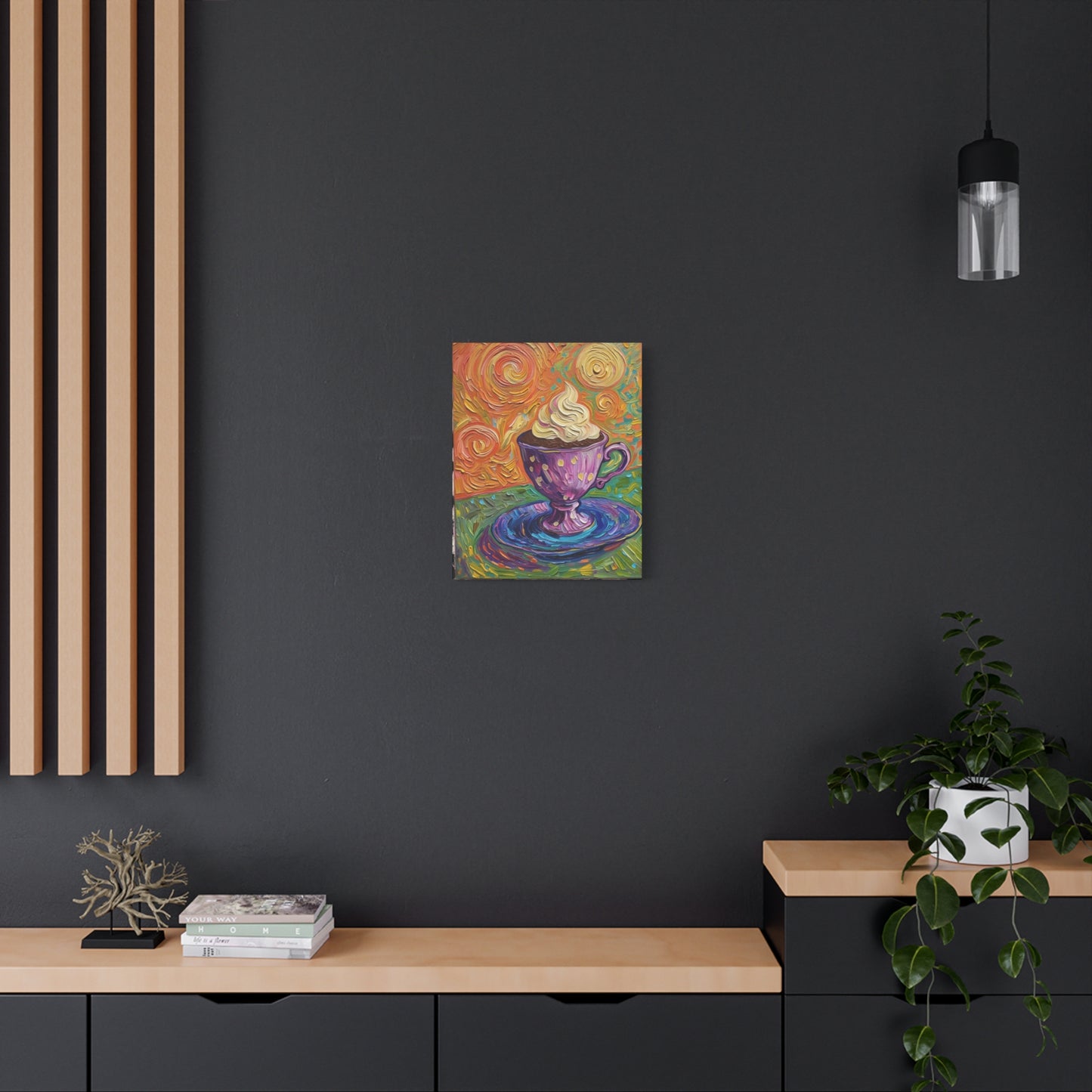 Whipped Hot Chocolate Cup Matte Canvas