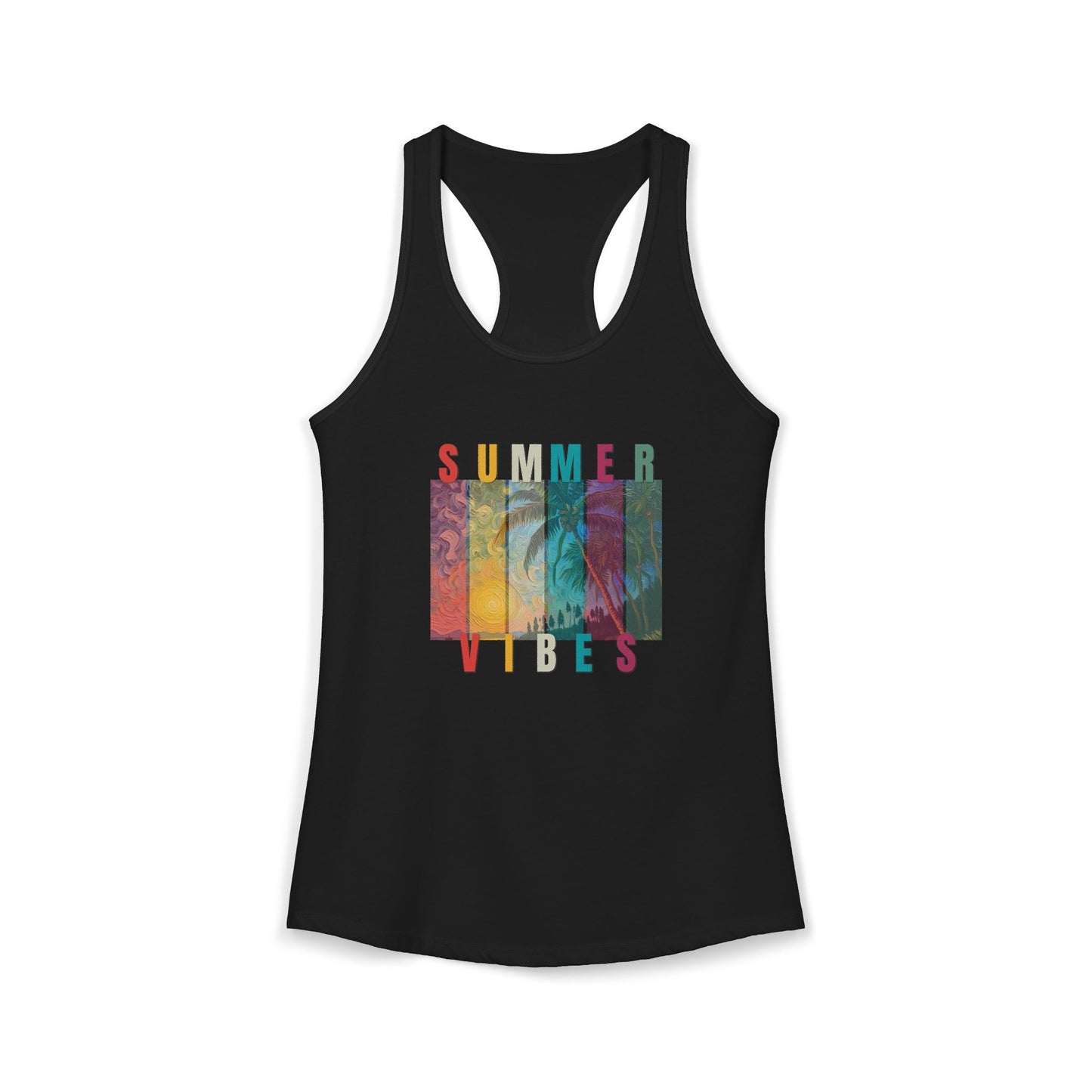 Summer Vibes Hawaiian Palm Women's Ideal Racerback Tank