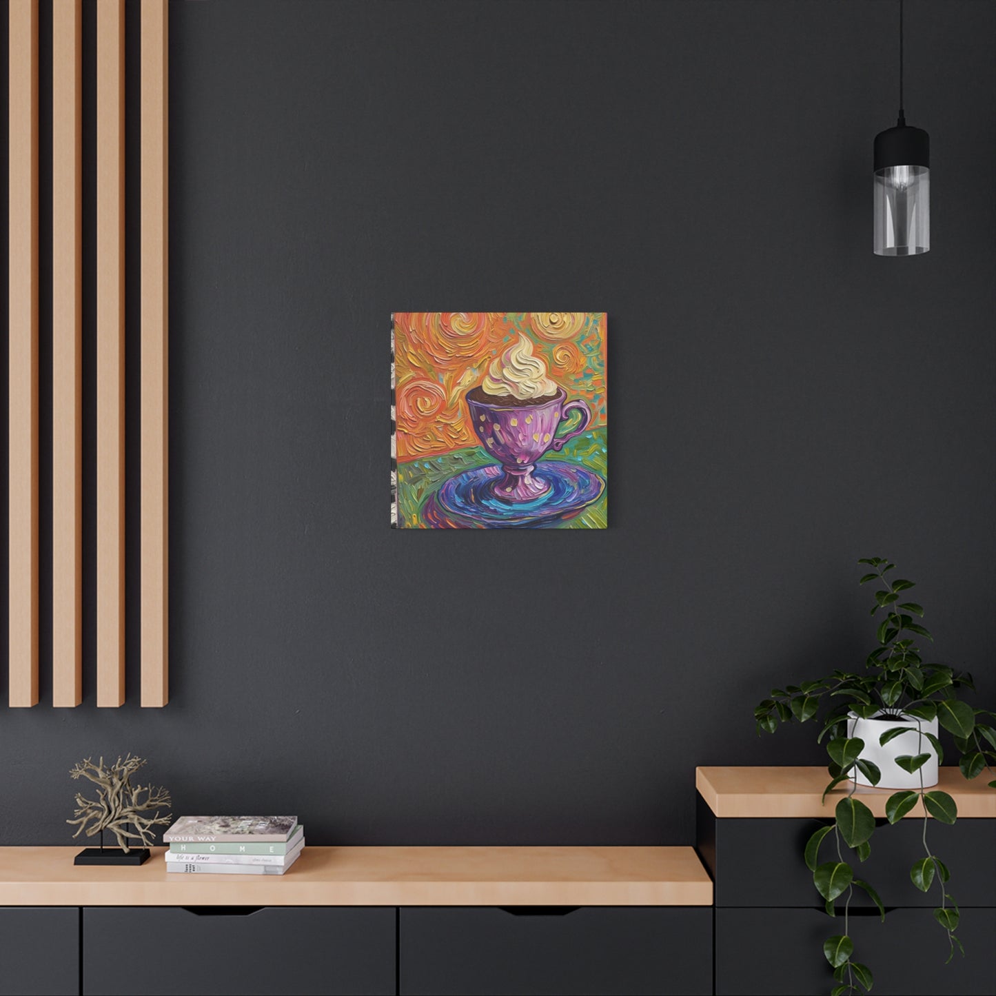 Whipped Hot Chocolate Cup Matte Canvas