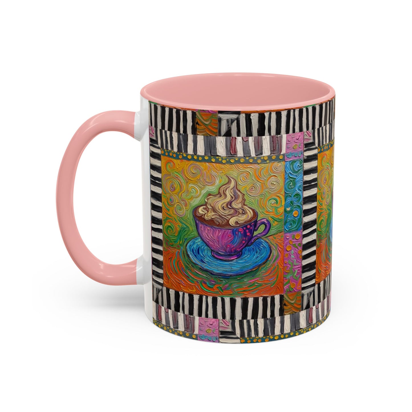 Whimsical Coffee Cup Art mug | Accent Coffee Mug