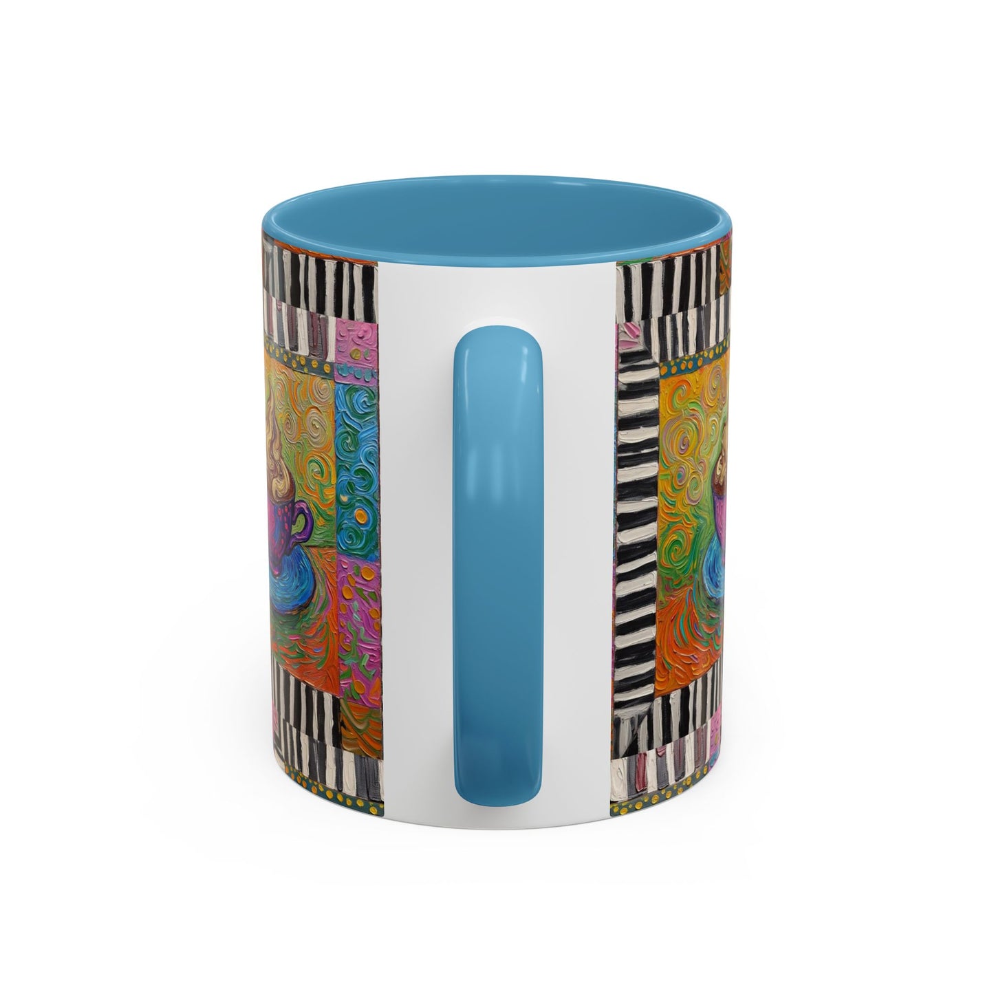 Whimsical Coffee Cup Art mug | Accent Coffee Mug