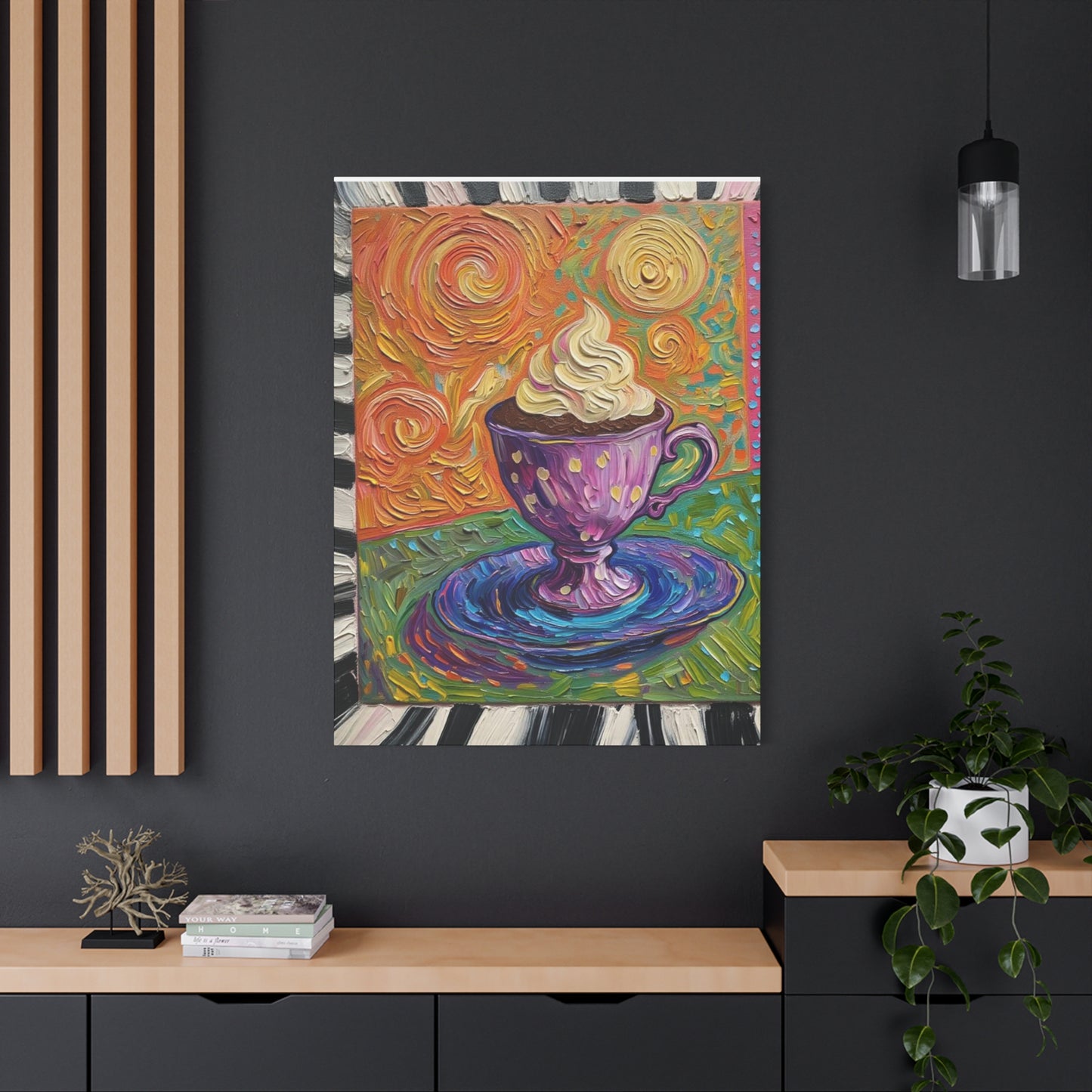 Whipped Hot Chocolate Cup Matte Canvas