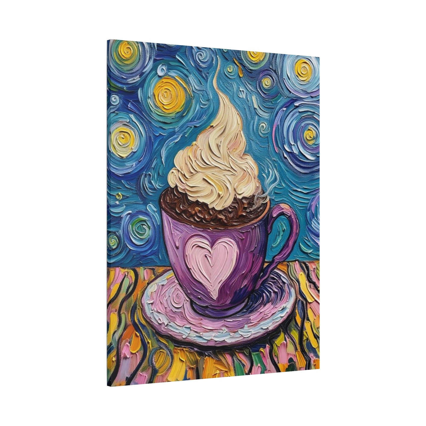 Whipped Hot Chocolate Cup Matte Canvas