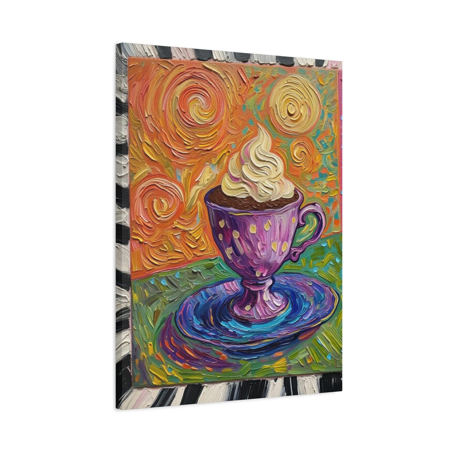 Whipped Hot Chocolate Cup Matte Canvas